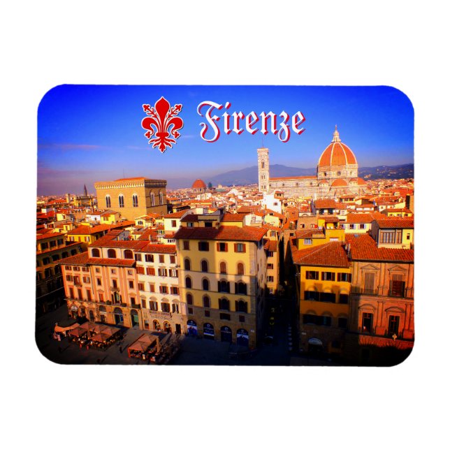 Aerial Image Of Florence, Italy Magnet (Horizontal)