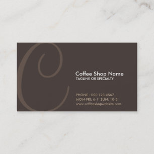 aerial initial CUSTOM COLORS AVAILABLE Loyalty Card