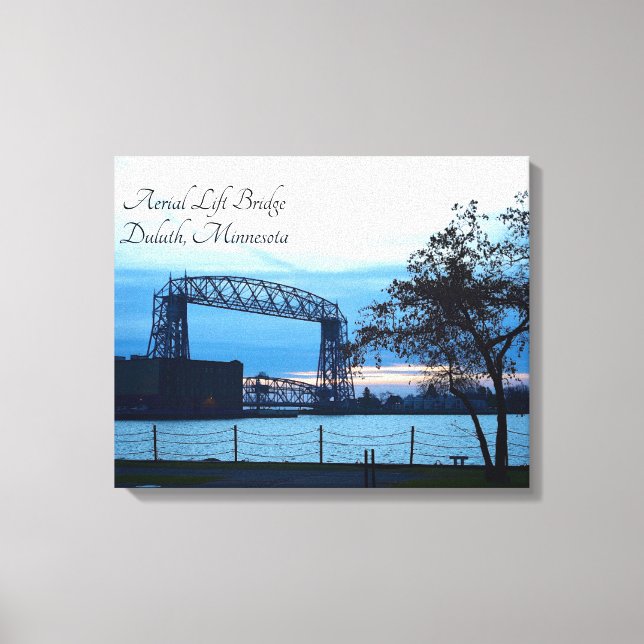 Aerial Lift Bridge Duluth, Minnesota Print Canvas (Front)