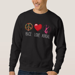 Aerial Love Peace Heart Aerial Yoga Hanging Aerial Sweatshirt