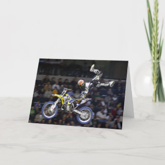 aerial moto-cross #2 with crowd card