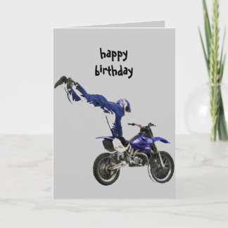 aerial moto-cross #3 card grey vert