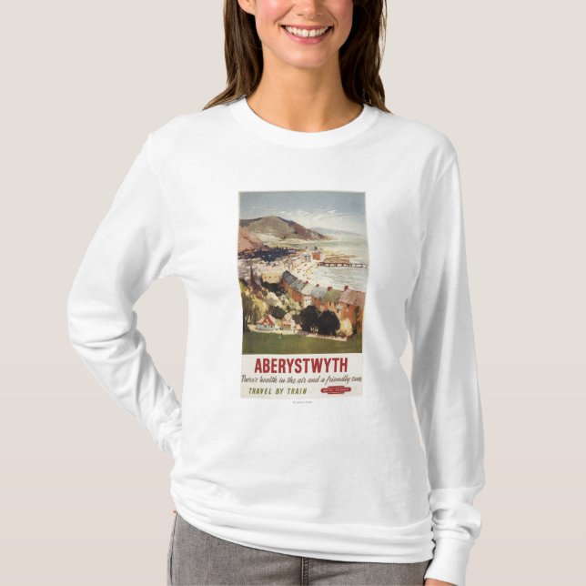 Aerial of Coast British Railways Poster T-Shirt (Front)