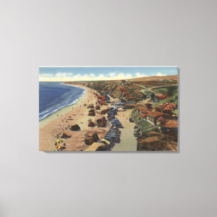 Aerial of Crystal Cove Canvas Print