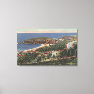 Aerial of Emerald Bay Canvas Print