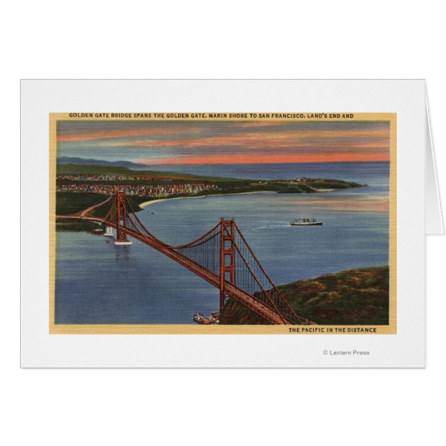 Aerial of Golden Gate Bridge & Bay Area (Front Horizontal)
