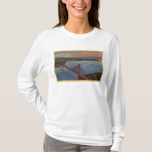 Aerial of Golden Gate Bridge & Bay Area T-Shirt