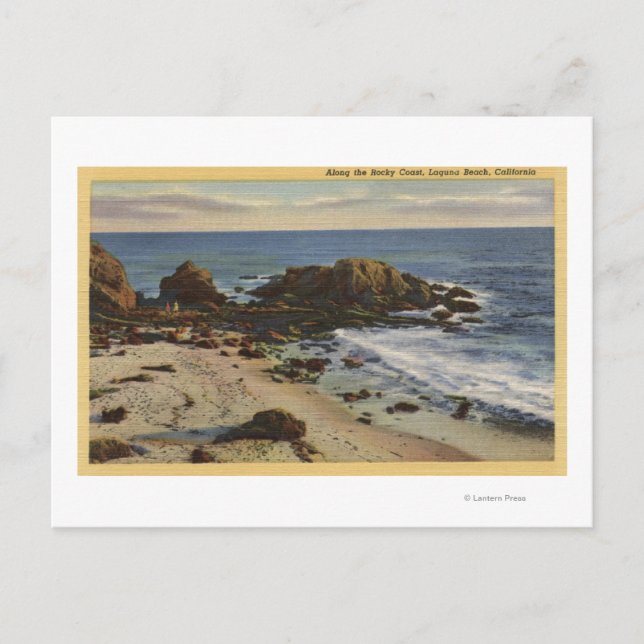Aerial of the Rocky Coast Postcard (Front)