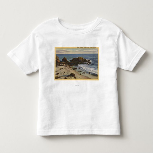 Aerial of the Rocky Coast Toddler T-Shirt (Front)