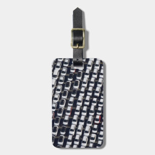 Aerial over Car Lot Luggage Tag