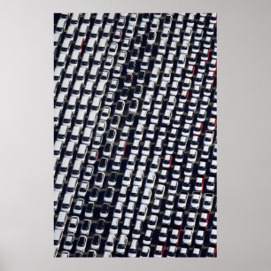 Aerial over Car Lot Poster