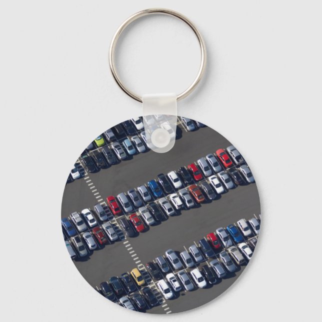 Aerial over Parking Lot Key Ring (Front)