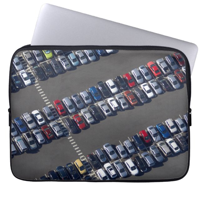 Aerial over Parking Lot Laptop Sleeve (Front)