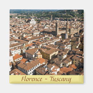 Aerial panoramic view of Florence - Tuscany, Italy Magnet