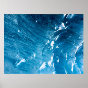 Aerial photo of body of water poster