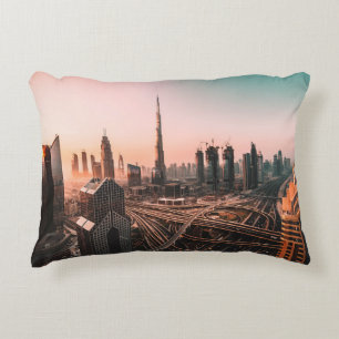 AERIAL PHOTO OF CITY HIGHWAY SURROUNDED BY HIGH-RI DECORATIVE CUSHION