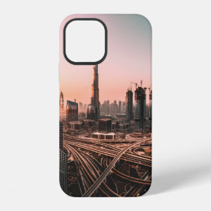AERIAL PHOTO OF CITY HIGHWAY SURROUNDED BY HIGH-RI iPhone 12 CASE