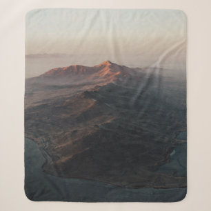 AERIAL PHOTO OF ISLAND SHERPA BLANKET