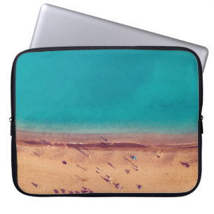 AERIAL PHOTO OF SEASHORE LAPTOP SLEEVE