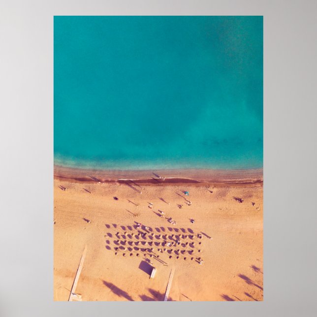 AERIAL PHOTO OF SEASHORE POSTER (Front)