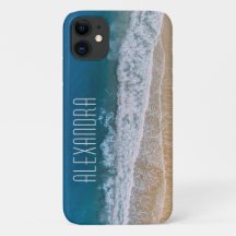 Aerial Photo Sandy Beach Palm Coast Turquoise Sea
