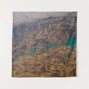 AERIAL PHOTOGRAPHY OF BROWN MOUNTAIN TAPESTRY