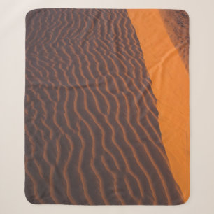 Aerial photography of desert sherpa blanket