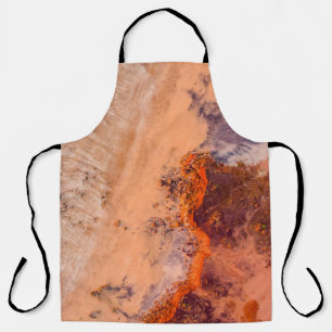 Aerial photography of mountains in the morning apron
