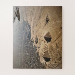 aerial photography of pyramids of Egypt Jigsaw Puzzle
