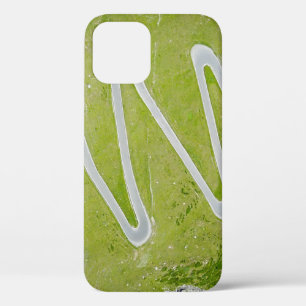 AERIAL PHOTOGRAPHY OF ROAD iPhone 12 CASE