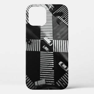 AERIAL PHOTOGRAPHY OF VEHICLES ON STREETS DURING D iPhone 12 CASE