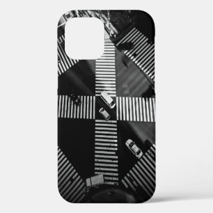 AERIAL PHOTOGRAPHY OF VEHICLES ON STREETS DURING D iPhone 12 CASE