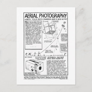 Aerial Photography With Box Camera Postcard