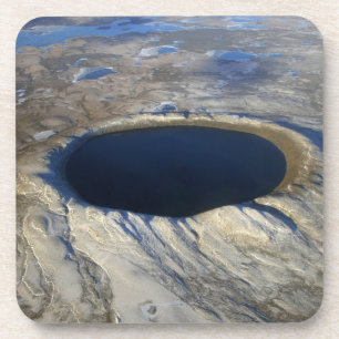 Aerial Pingualuit Crater, Quebec, Canada. Coaster