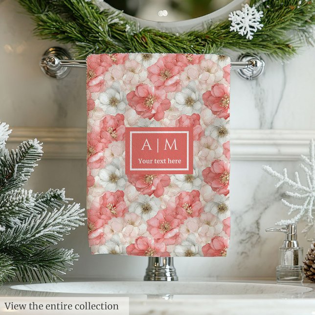 Aerial Pink Tones Towel Chic Ethereal Bathroom (Aerial Pink Tones Towel Chic Ethereal Bathroom)