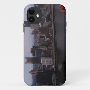 Aerial Pittsburgh Skyline at sunset Case-Mate iPhone Case