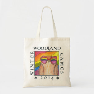 aerial rainbow tote bag