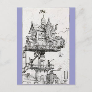 Aerial Rotating House Postcard