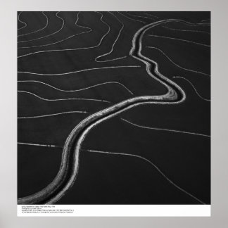 Aerial, Sacramento Valley, Rice fields May, 1966 Poster