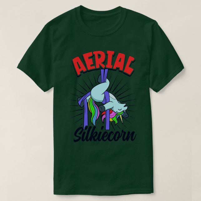 Aerial Silkiecorn Aerial Silks 1 T-Shirt (Design Front)