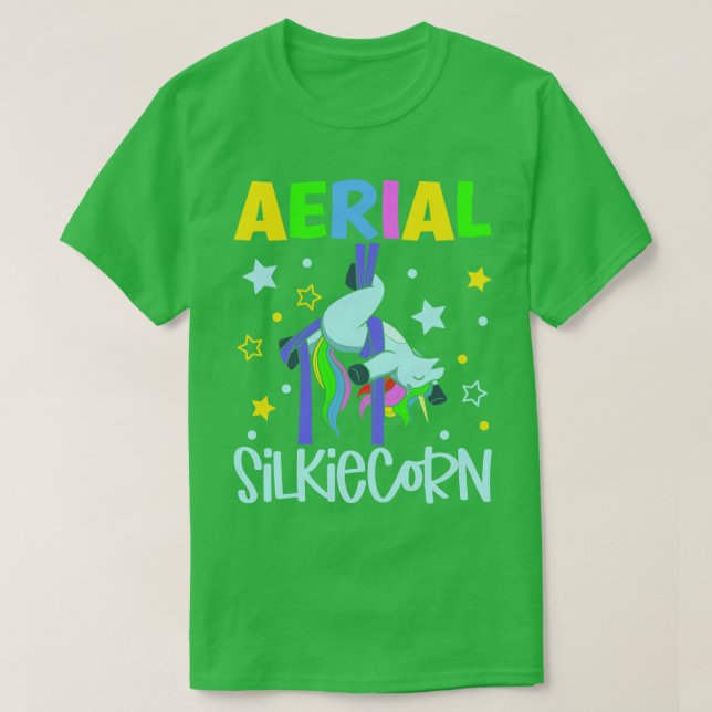 Aerial Silkiecorn Aerial Silks T-Shirt (Design Front)