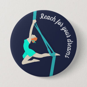 Aerial Silks 7.5 Cm Round Badge