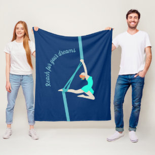 Aerial Silks Fleece Blanket