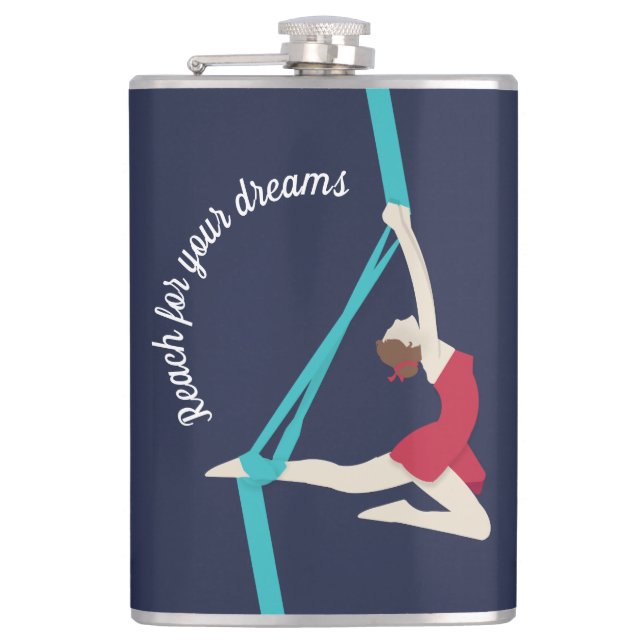 Aerial Silks Hip Flask (Front)
