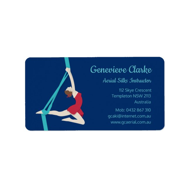 Aerial Silks Label (Front)