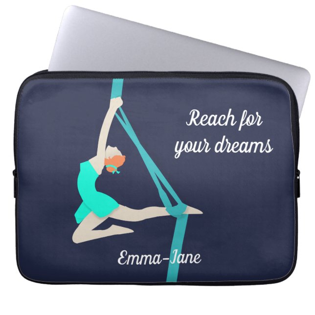 Aerial Silks Laptop Sleeve (Front)