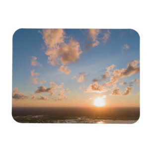 Aerial Sunrise Image Over Coastal Horizon Magnet