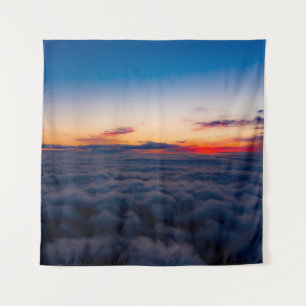 Aerial sunset view over the Blue Ridge Mountains f Tapestry