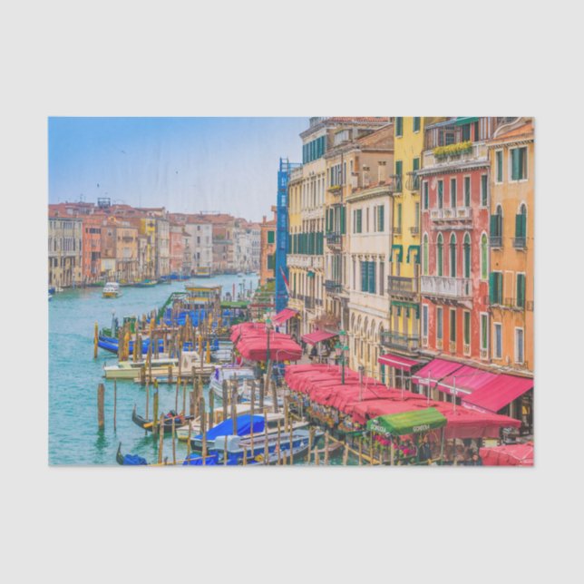 Aerial View Grand Canal of Venice, Italy Tissue Paper (Front)