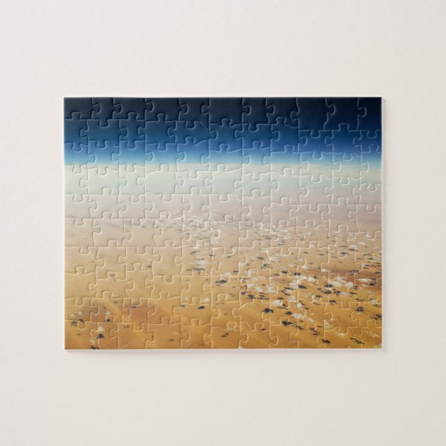 Aerial view of a desert jigsaw puzzle (Horizontal)